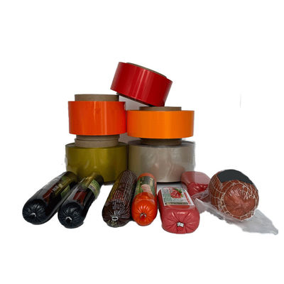 Sosis ambalajı için özel basılmış PVDC plastik sosis kabuk filmi