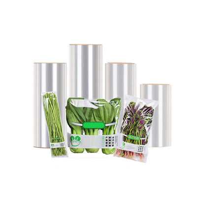 BOPP Plain Film Jumbo Roll PVDC Plastik Shrink Wrap Film Yapıştırıcı olmadan Termal Temel 12-80um