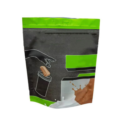 PVDC kaplamalı KPET Nem Kanıtlı Karbonat Protein Torbası Dik Zip Lock Gravure Baskı