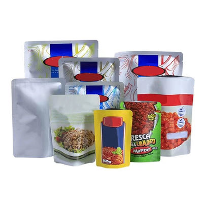 Gıda Paketi Torbası Plastik Özel Baskılı Kahve Torbaları Ziplock 40 Mic ~ 250 Mic
