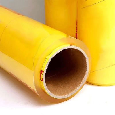 Ev içi gıda yapıştırma filmi PVC / PVDC / PE / LDPE yapıştırma filmi kaydırma kesicisi ile