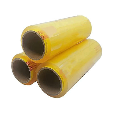 Ev içi gıda yapıştırma filmi PVC / PVDC / PE / LDPE yapıştırma filmi kaydırma kesicisi ile