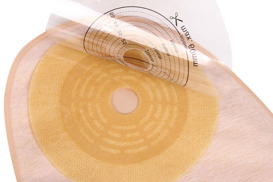 Ostomi Çantası Açık Cüppe Klem Kapama Kanalı 15-60mm Beige