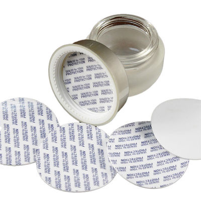 Plastik PVDC köpüklü Skim Seal Kapak kapakları için şişe kapağı mühürleme dökülme olmayan esneklik