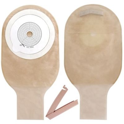 Tek kullanımlık kapağı Tek parça apaçık ostomi kolostomi torbası dokunulmamış ve hidrokolloid