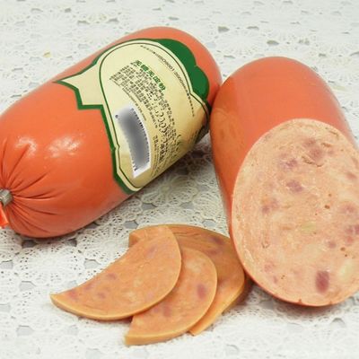 Baskılı pişmiş kolay soyulabilir PVDC Plastik Sosis Kaplama Filmi